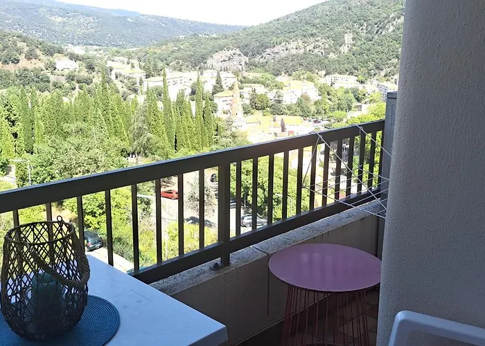 Studio Gaelle Suite A Desistement Libre Jusqu'Au 5 Avril 50M Des Cures Tres Jolie Vue Wifi Amélie-les-Bains-Palalda